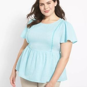 Lane Bryant Peplum Scoop Neck